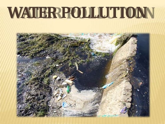 Water pollution- Sources and Causes | PPTX