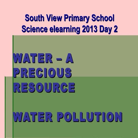 Water pollution p6 elearning 2013 (haze)