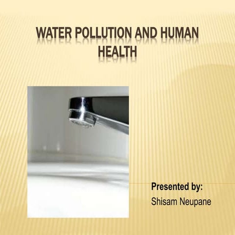 Water pollution and human health