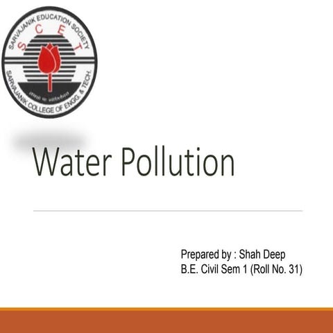 Water pollution 
