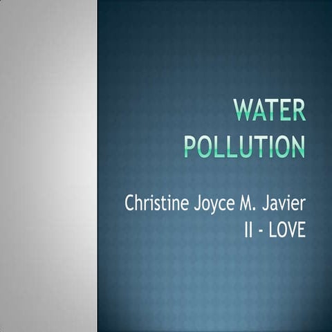 Water Pollution