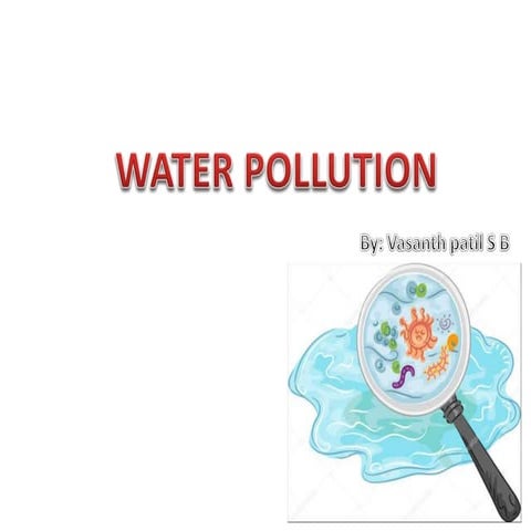 Water pollution