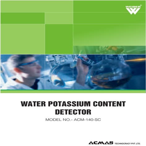 Water Potassium Content Detector by ACMAS Technologies Pvt Ltd.