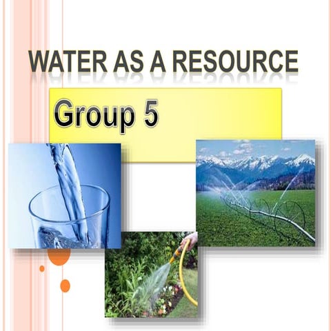 WAter PPT - shubham BBA 2012