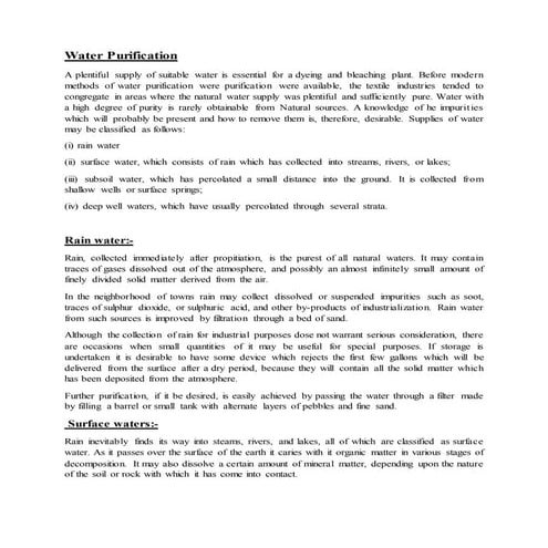 Water purification | DOCX