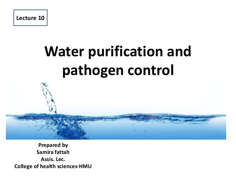 Water purification and pathogen control