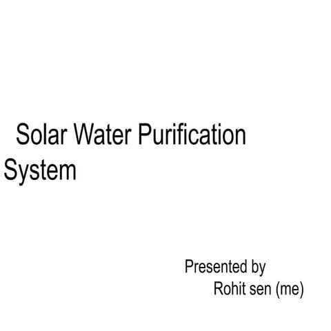 Water purification system 