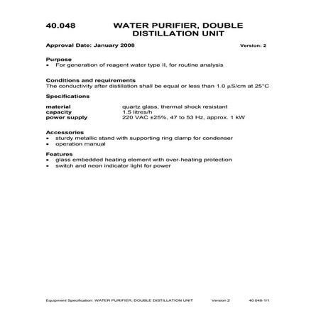 Water purifier, double distillation unit