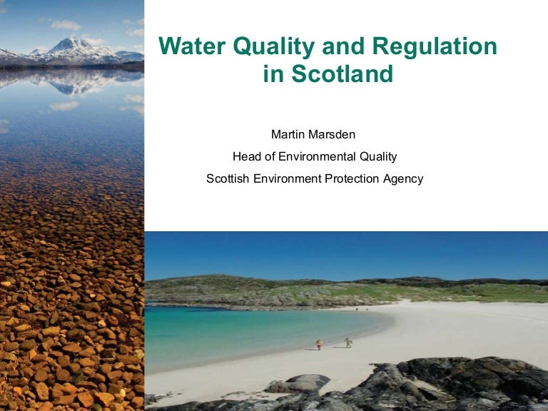 Water Quality And Regulation