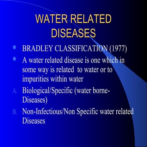 Water related diseases