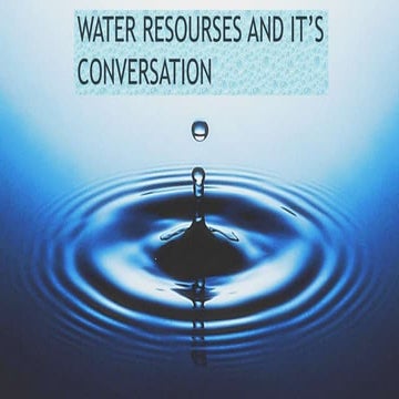 Water resources