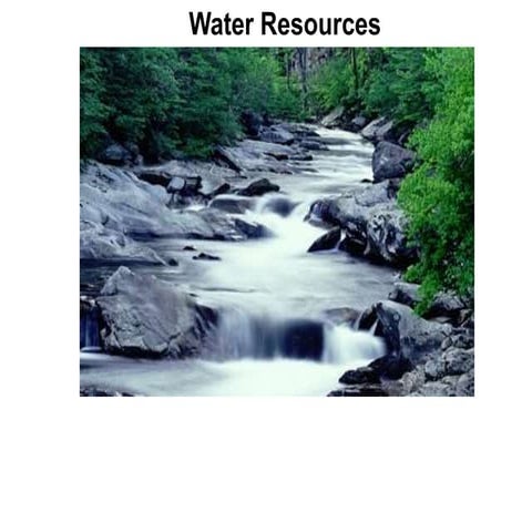 Water resources