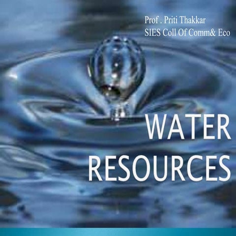 Water resources