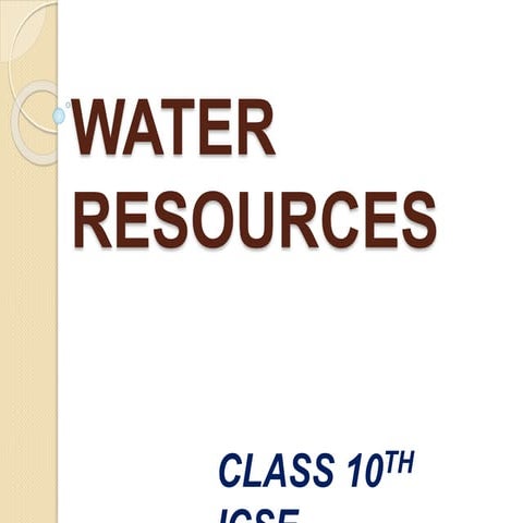Water resources by Rajan Kumar (M.B.A)