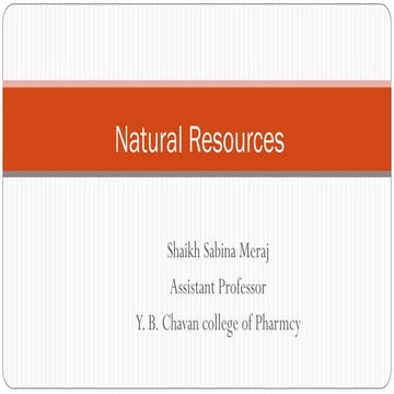 Water resources