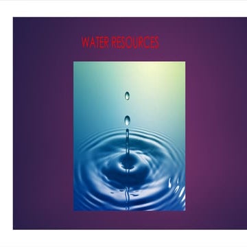 water resourcesWater Resouces.     .pptx