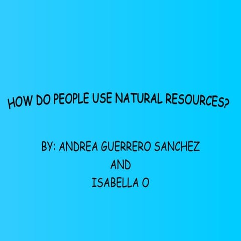 Water resources andrea