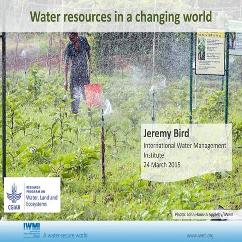 Water resources in a changing world