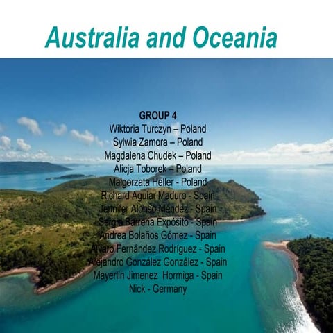 Water resources in Australia and Oceania by Group4