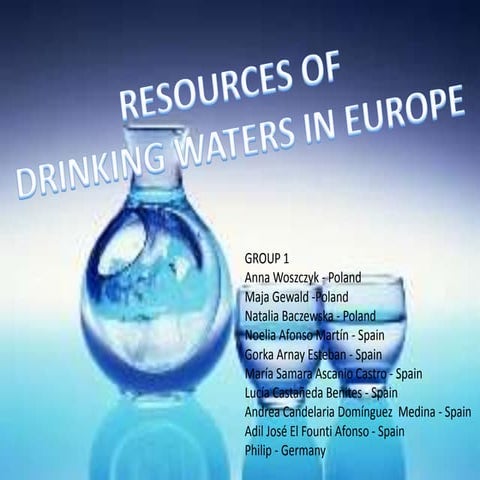 Water resources in Europe Group1
