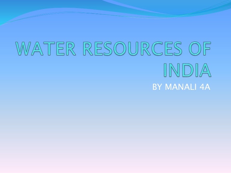 Water resources of India