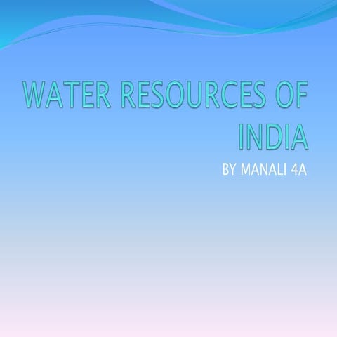 Water resources of India