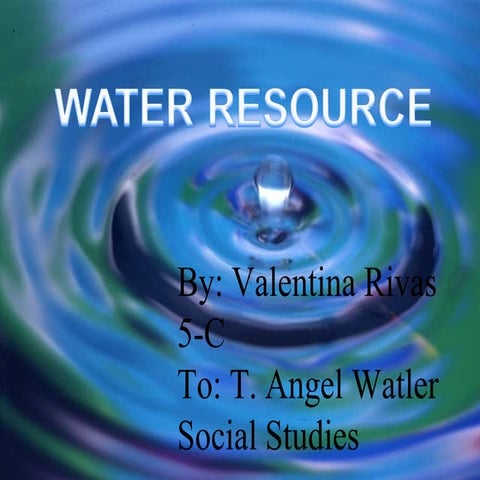 Water resource valentina rivas booklet
