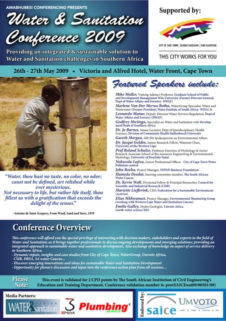 Water & Sanitation Conference 2009