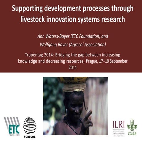 Supporting development processes through livestock innovation systems research