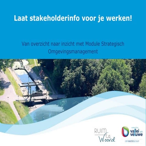 Waterschap vallei en veluwe: ruimte voor strategische keuzes met omgevingsmodule