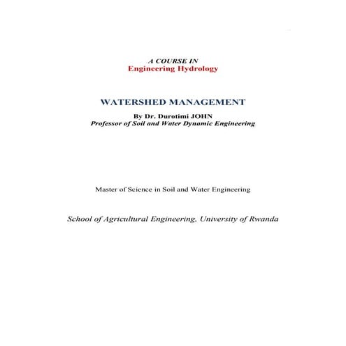 Watershed management 1