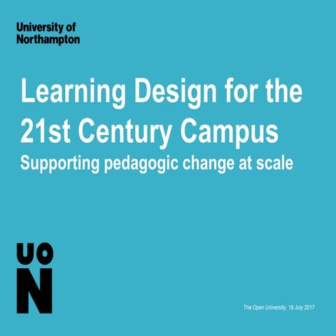 Learning Design for the 21st Century Campus