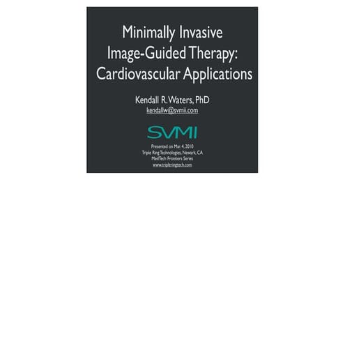 Minimally Invasive Image Guided Therapy