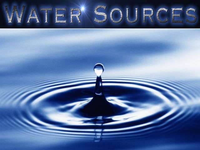 Sources of water | PPTX