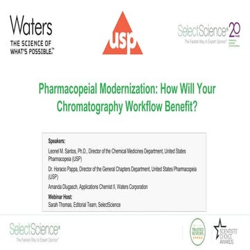Webinar - Pharmacopeial Modernization: How Will Your Chromatography Workflow ...