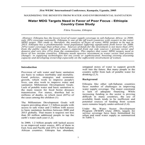 Water supply md gs-ethiopia country case study-final