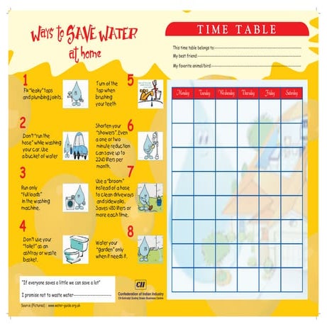 Water Time Table | PDF
