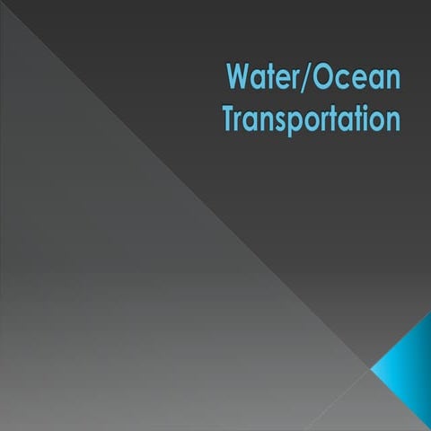 Water Transportation