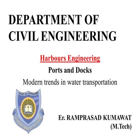 CHAPTER - 2. HARBOUR PLANNING.pptx