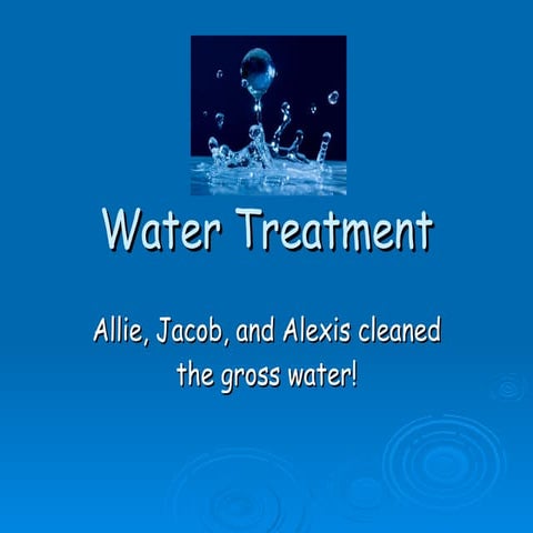 Water  Treatmentmypart