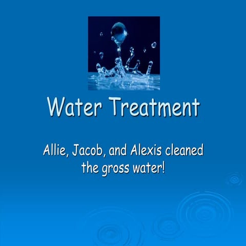 Water Treatment