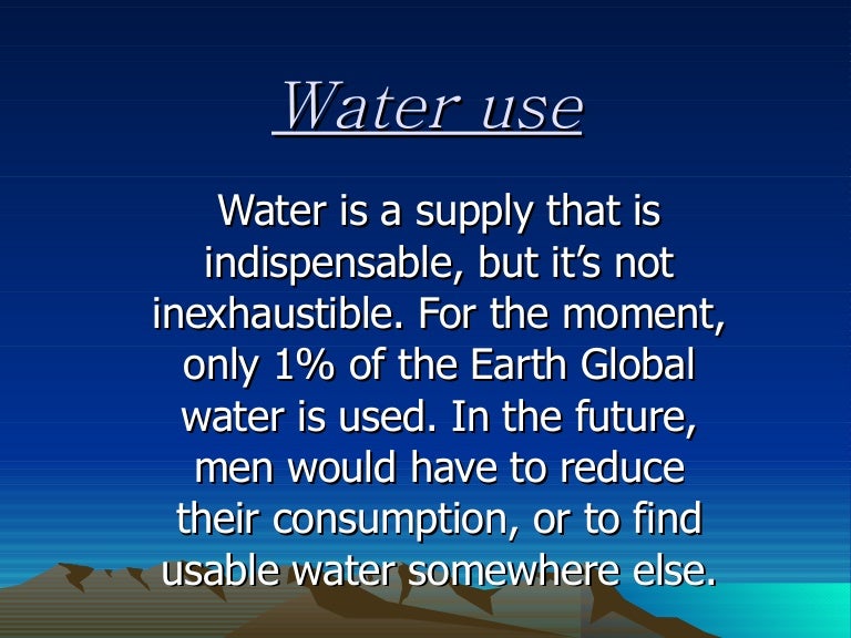 Water Use