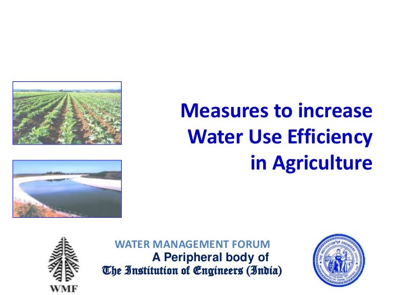 Water use efficiency