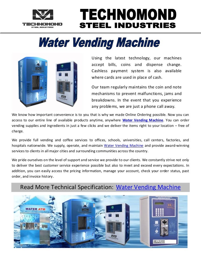 Water Vending Machine