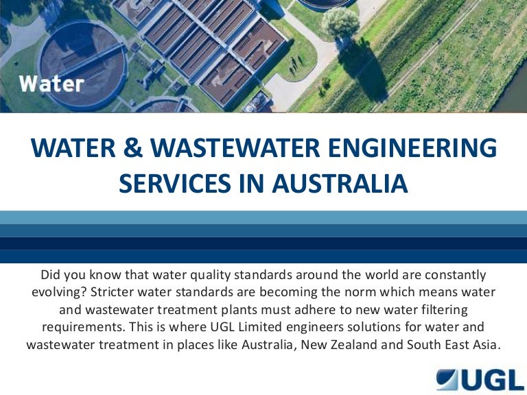 Water & Wastewater Engineering Services In Australia