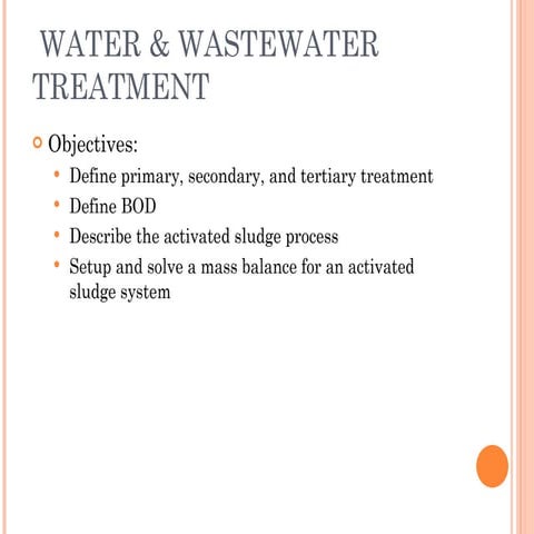 Waste  Water  Treatment