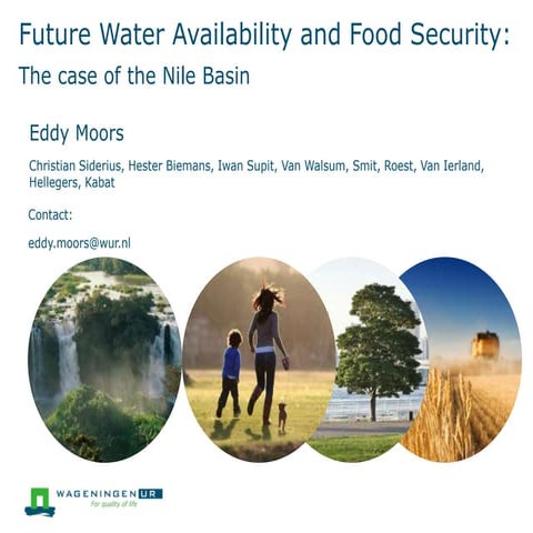 Eddy Moors, Alterra Wageningen UR