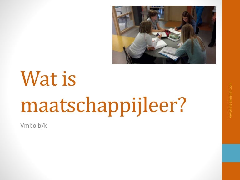 Wat Is Maatschappijleer 