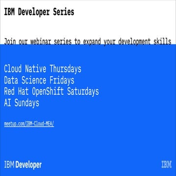Watson assistant chatbot webinar