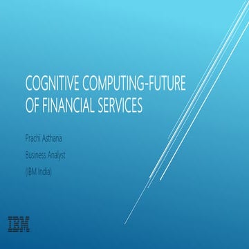 Watson cognitive computing future of financial services